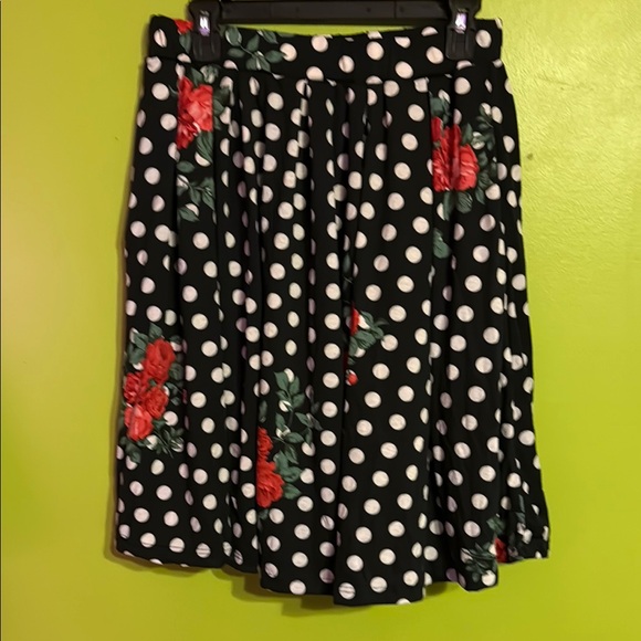 LuLaRoe Dresses & Skirts - NWT Lularoe Madison Polka Dot A-Line Midi Skirt Size M